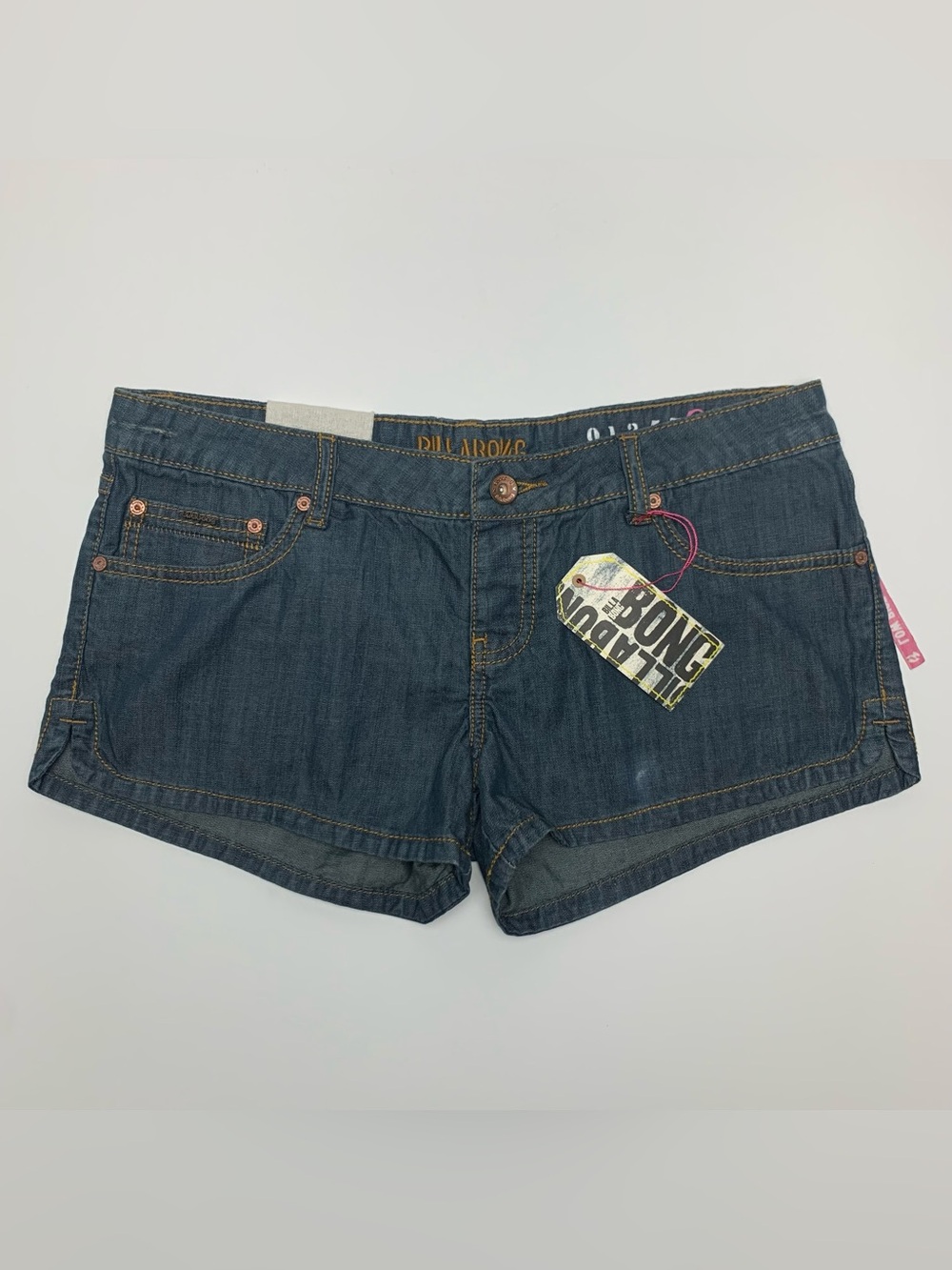 Billabong Jean Shorts Low Rise Blue Denim Y2k Womens Juniors Size 9